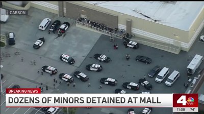 Dozens of minors detained at mall in Carson