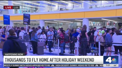 Thousands to fly home after holiday weekend
