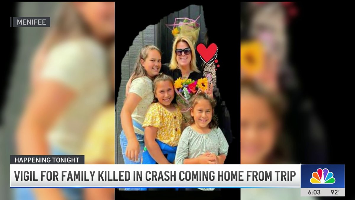 Vigil scheduled for family killed in car crash – NBC Los Angeles