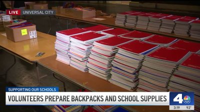 NBC4 and Telemundo 52 team up to prepare backpacks and school supplies