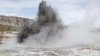 Surprise geyser explosion sends dozens running for safety in Yellowstone