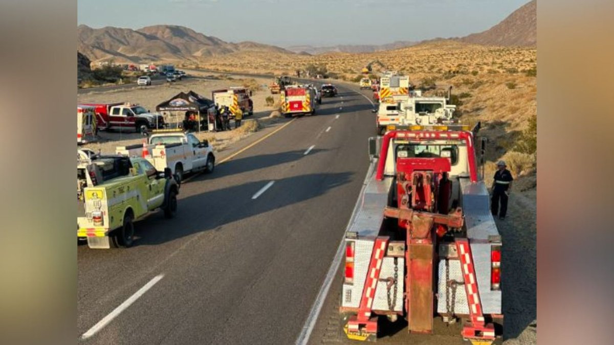 Semi-truck fire shuts down northbound 15 Freeway near Baker – NBC Los Angeles