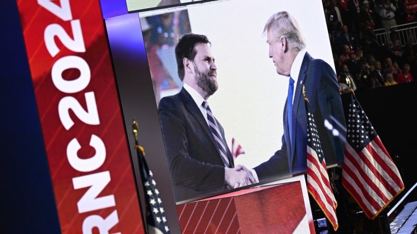 Sen. J.D. Vance (R-Ohio) is nominated as the candidate for Vice President on the first day of the Republican National Convention at the Fiserv Forum on July 15, 2024 in Milwaukee, Wisconsin. Delegates, politicians, and the Republican faithful are in Milwaukee for the annual convention, concluding with former President Donald Trump accepting his party’s presidential nomination. The RNC takes place from July 15-18.