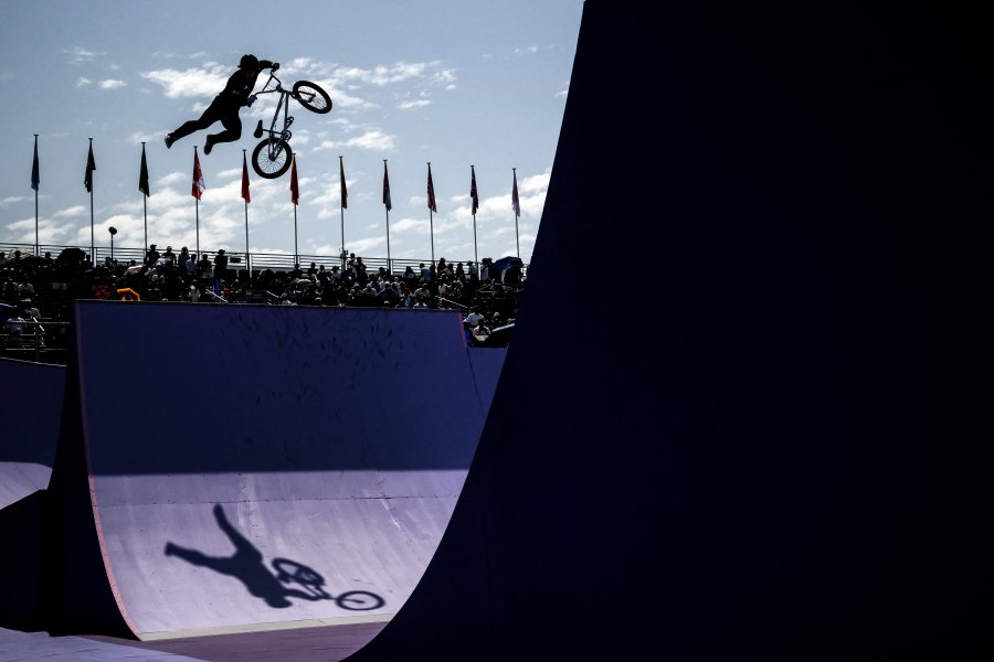 Kieran Darren David Reilly competes in the Men's Cycling BMX Freestyle