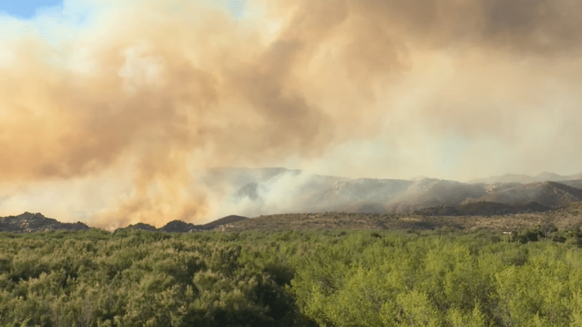 The McCain Fire near Jacumba on July 1, 2024.