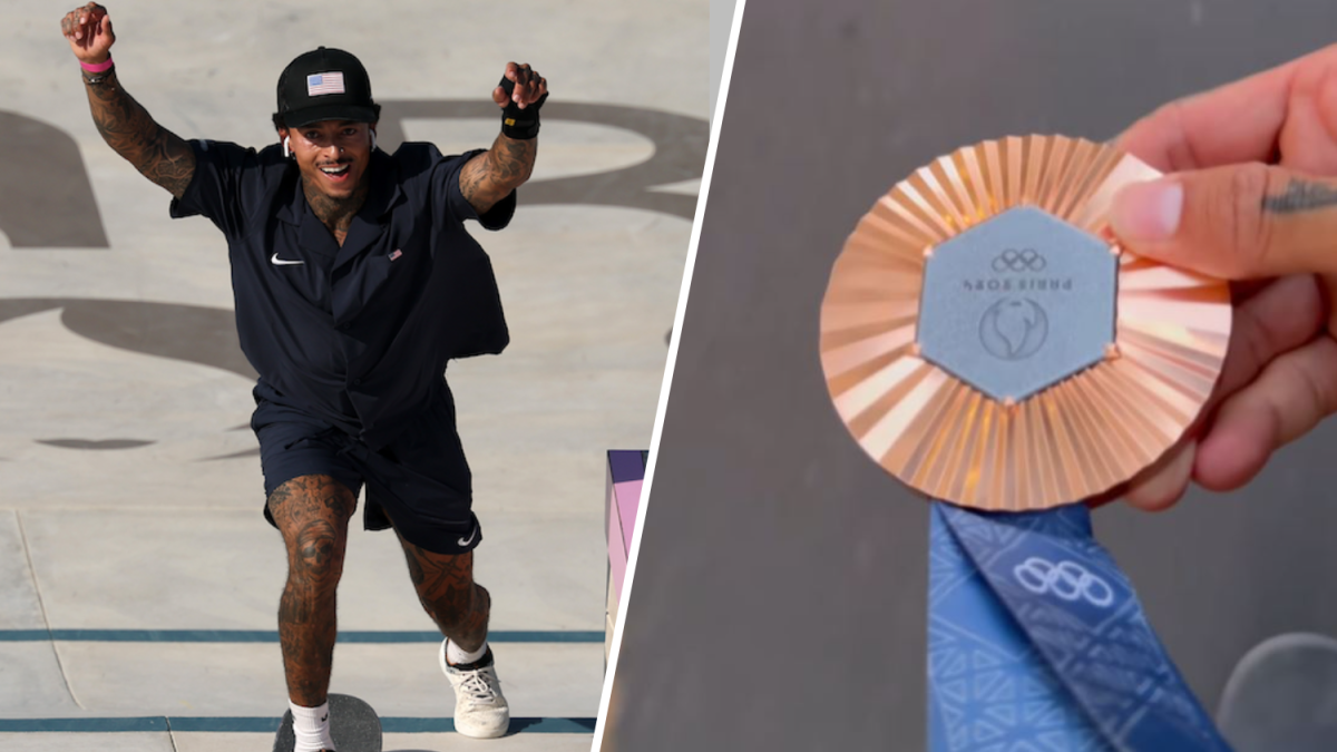 Laguna Beach’s Nyjah Huston skateboards around Paris with bronze medal ...