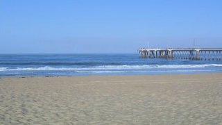A Los Angeles County beach, as seen on Sunday, July 21, 2024.