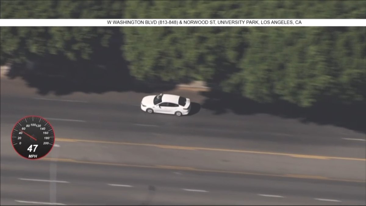 Police chase vehicle in the South LA area – NBC Los Angeles