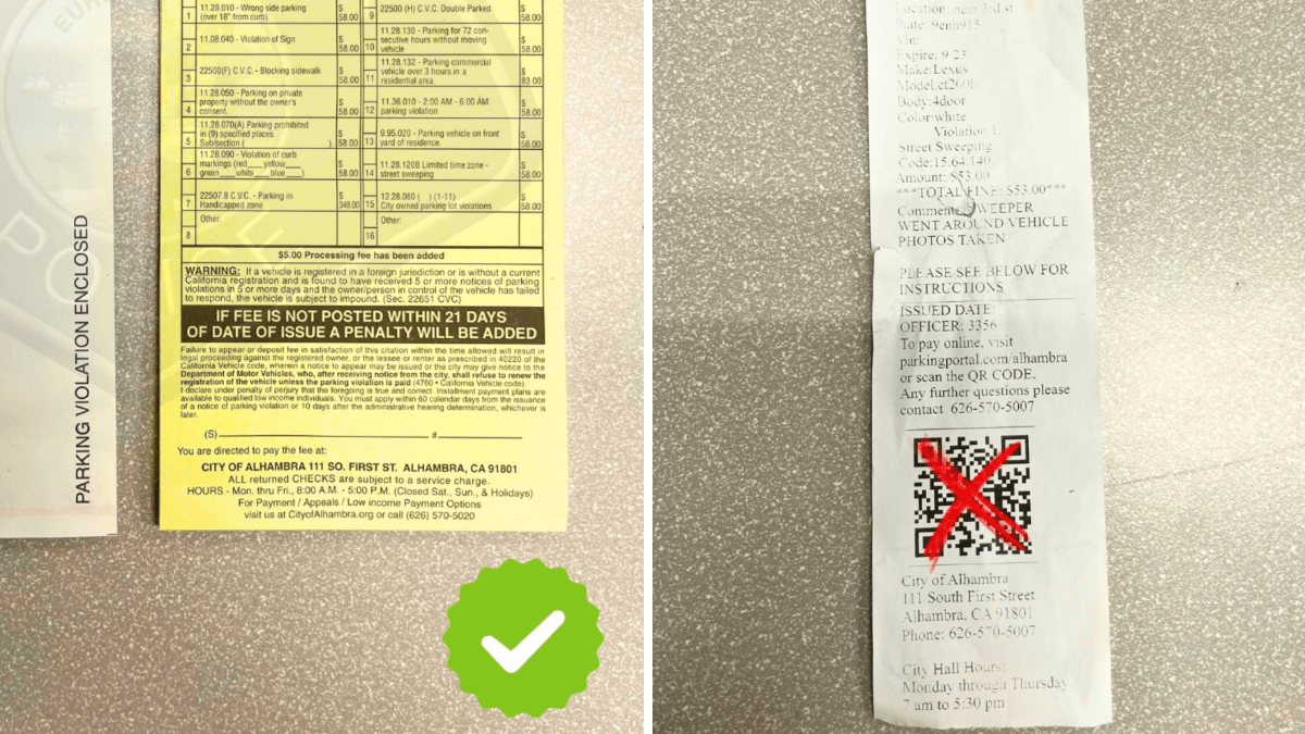 Fake parking tickets in Alhambra – NBC Los Angeles