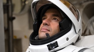 Polaris Dawn commander Jared Isaacman during spacesuit testing.