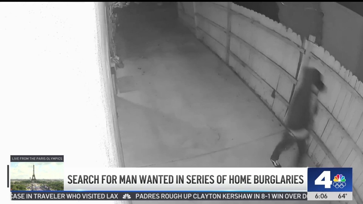 Search for man wanted in series of home burglaries – NBC Los Angeles