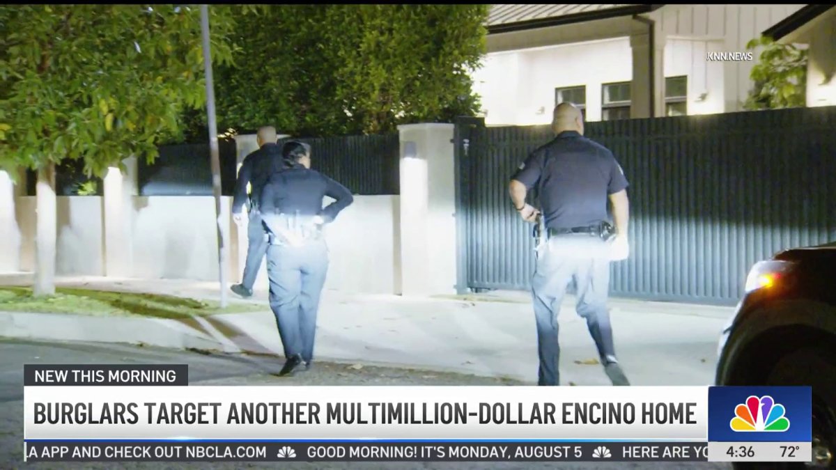 Burglars target another multimillion-dollar Encino home – NBC Los Angeles