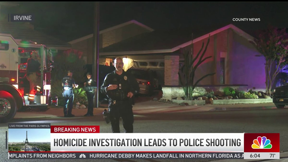 Homicide investigation leads to police shooting in Irvine – NBC Los Angeles