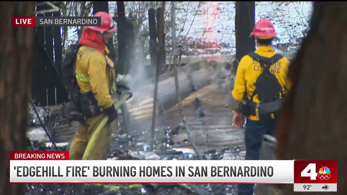 Man whose home was spared by Edgehill Fire expresses relief – NBC Los ...