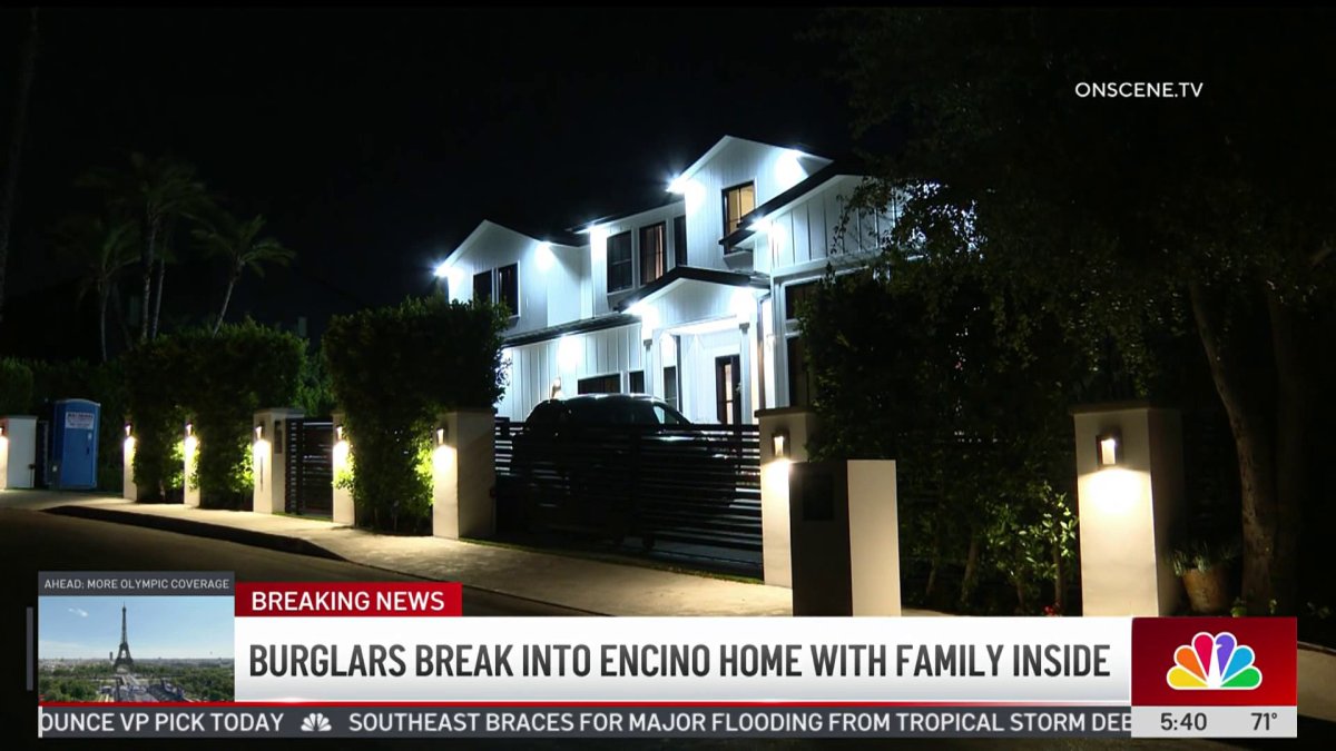 Burglars break into Encino home with family inside – NBC Los Angeles