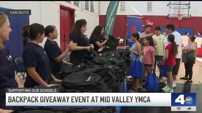 NBC4, Telemundo 52 distribute backpacks to students in Mid Valley