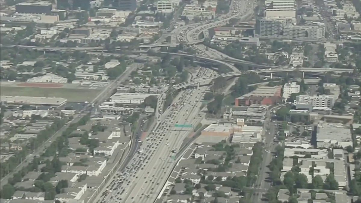 Protest on 405 Freeway slows morning drive in West LA – NBC Los Angeles