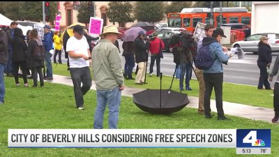 Beverly Hills considering adopting free speech zones