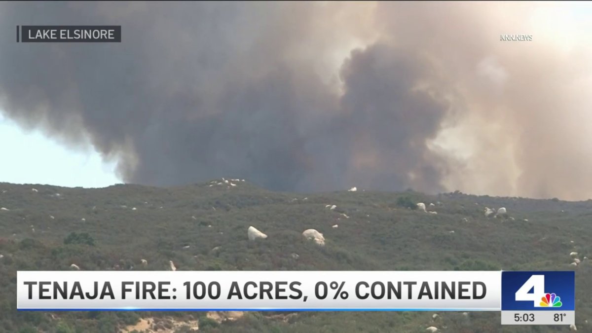 Tenaja Fire in Lake Elsinore prompts evacuations – NBC Los Angeles