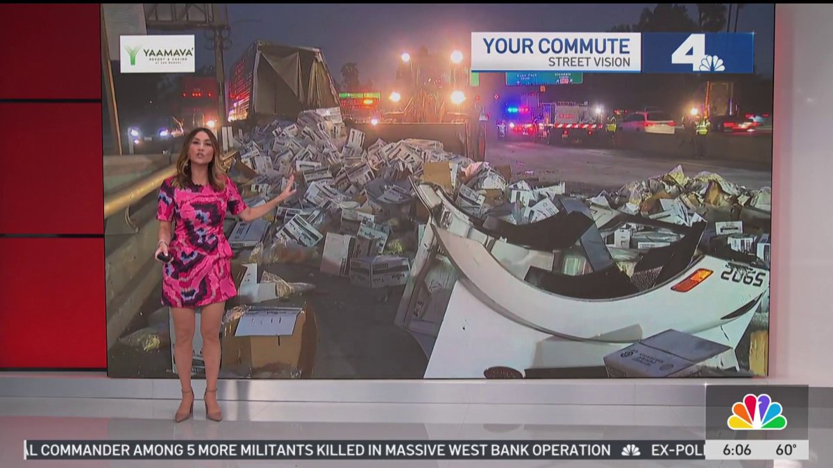 All lanes closed on 5 Freeway after crash near downtown LA – NBC Los ...