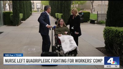 Upland nurse left quadriplegic now fighting for workers comp