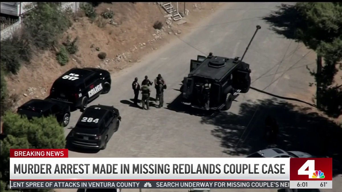 Murder arrest made in missing Redlands couple case – NBC Los Angeles