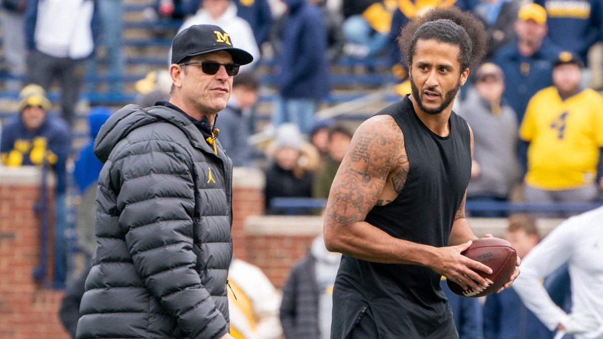 Jim Harbaugh says Colin Kaepernick won’t join Chargers for 2024 season