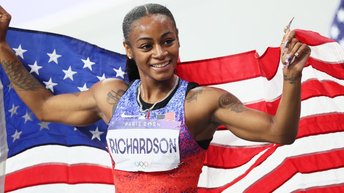 Sha’Carri Richardson wins silver in women’s 100m at 2024 Olympics NBC