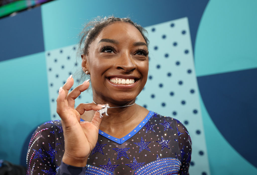 What does Simone Biles’ goat necklace mean? NBC Los Angeles