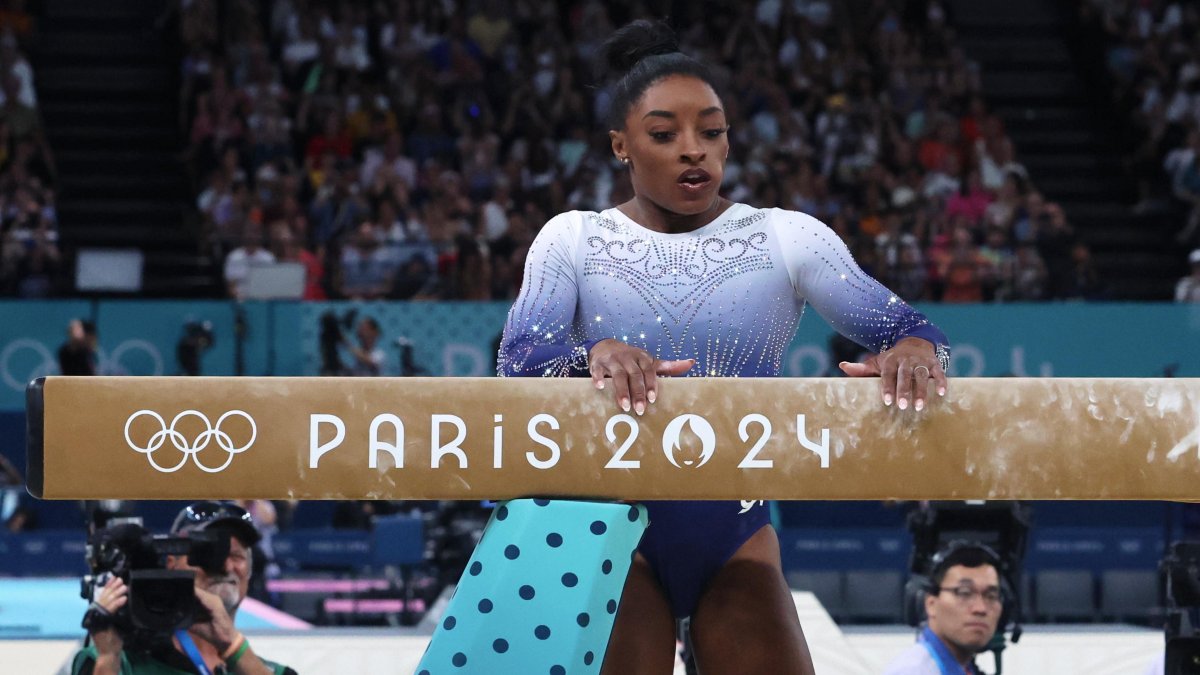 Simone Biles explains why she thinks Olympic beam finals were ‘odd