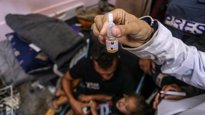 Gaza launches polio vaccination campaign targeting children under 10