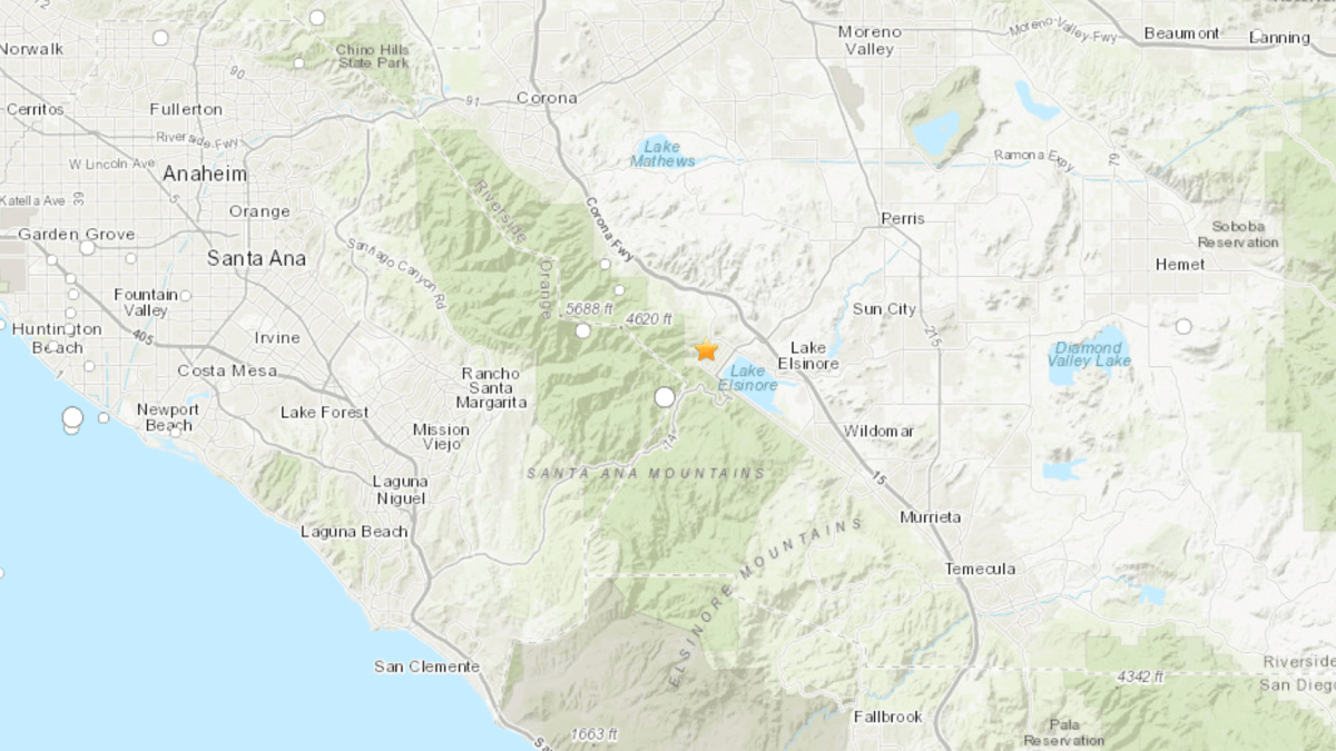 Earthquake now lake elsinore