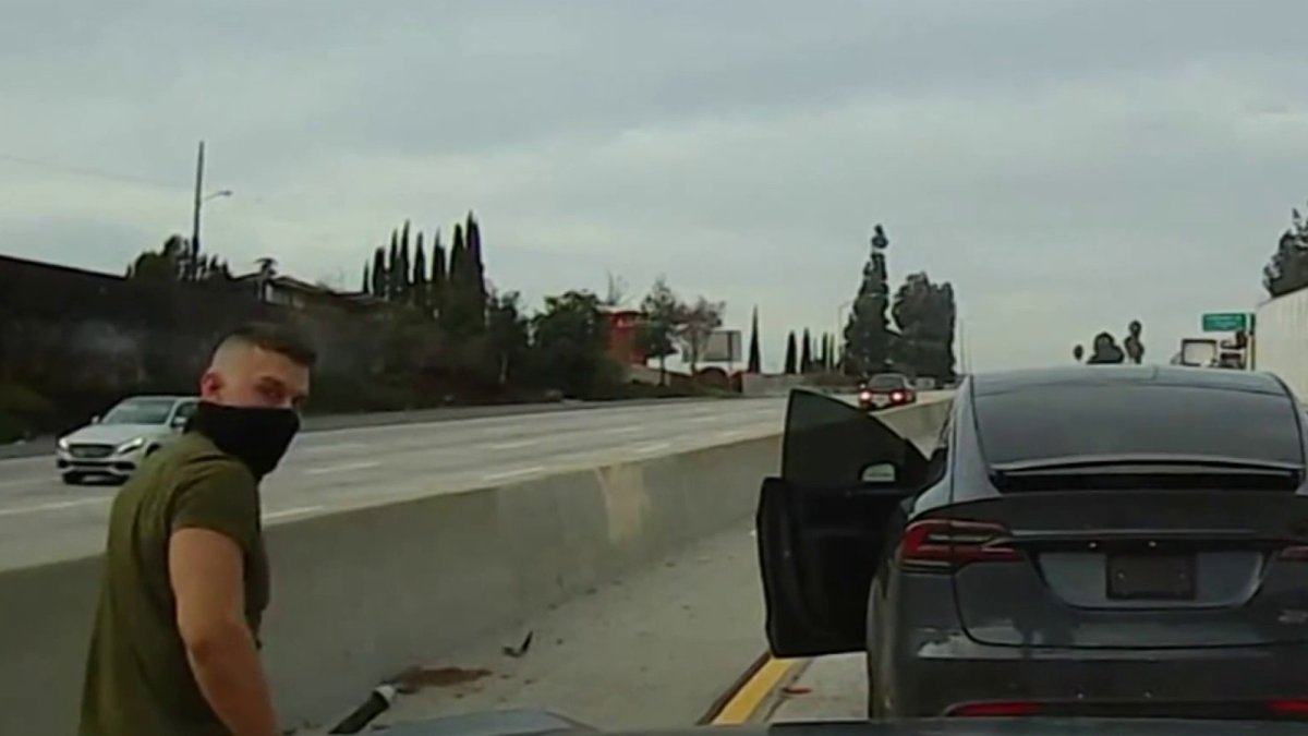 Tesla driver with serial aggression in traffic released early from 5-year prison sentence – NBC Los Angeles