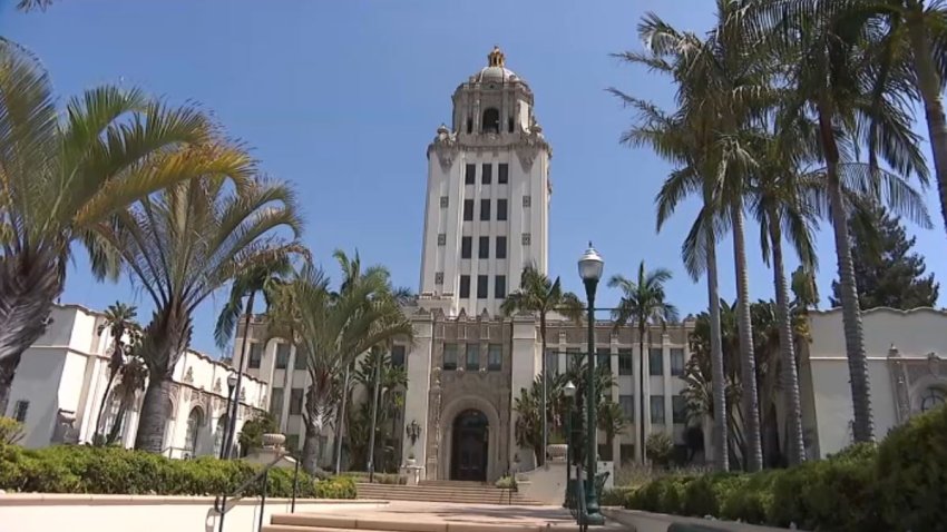 Beverly Hills City Hall is pictured.