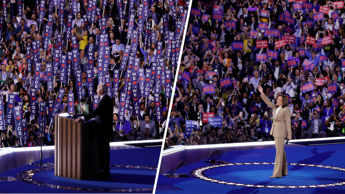 Biden gets rousing ovation as he endorses Harris on DNC Day 1 NBC Los