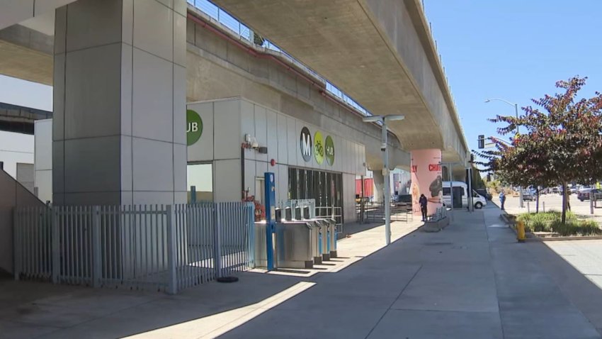 A view of the Culver City Metro Station.