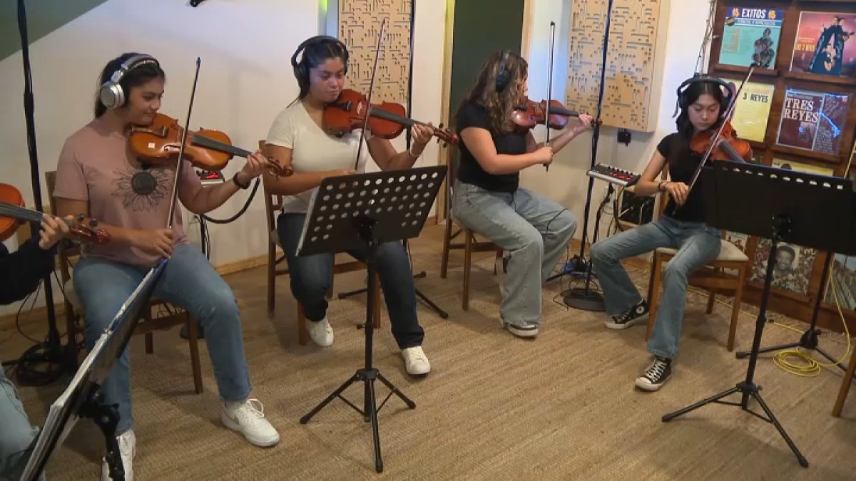 Downey student musicians record mariachi songs in studio as part of unique program