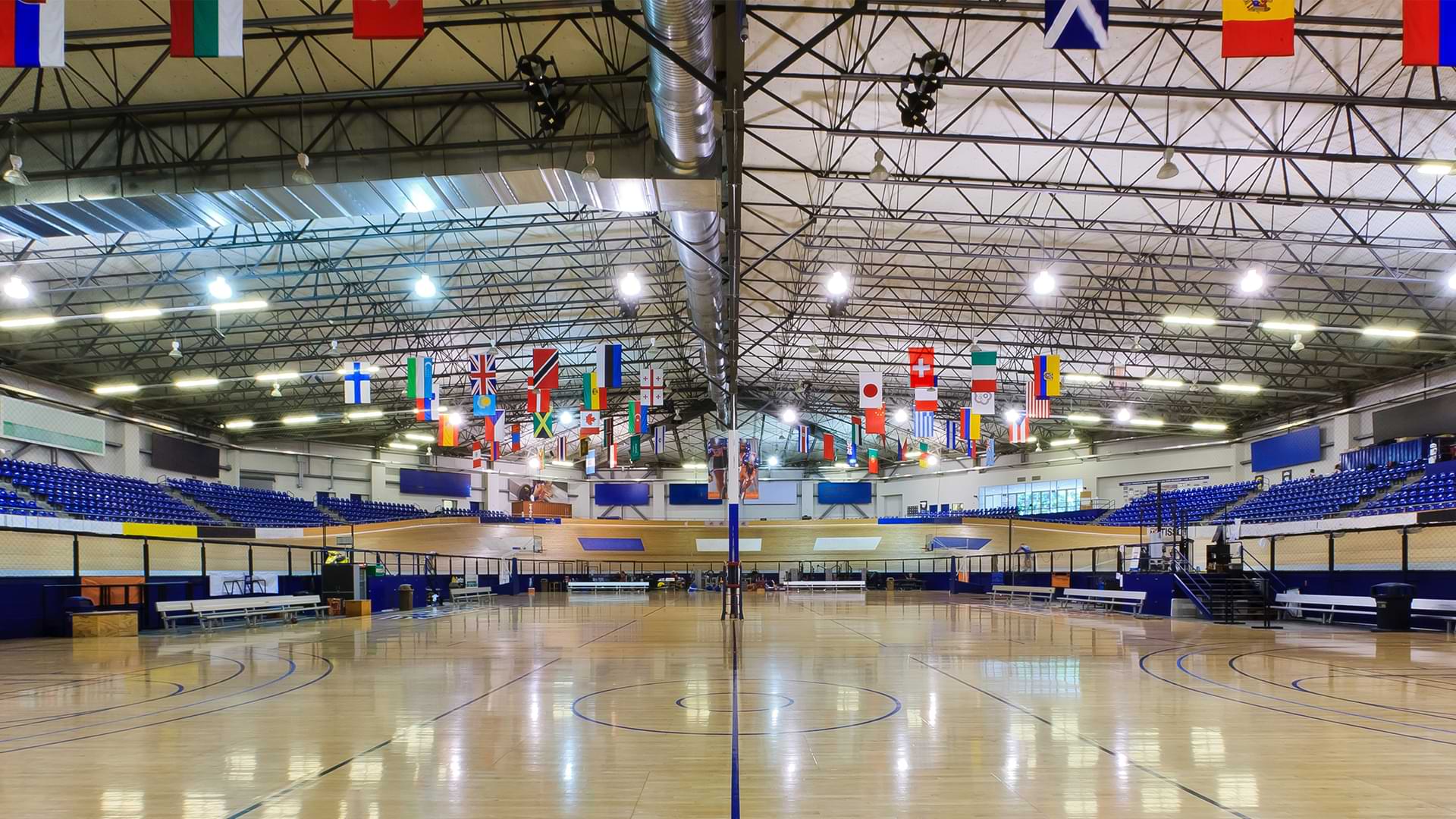 The velodrome in Carson will host track cycling in the 2028 Olympics. It is next to the site of the demolished velodrome for the 1984 Olympics. It is the largest indoor velodrome in the United States.