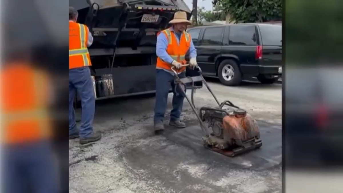 Long Beach repairs nearly half of its 63,000 potholes – NBC Los Angeles