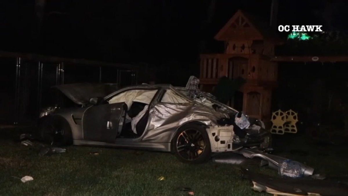 1 killed when car crashes off freeway into Mission Hills backyard – NBC ...