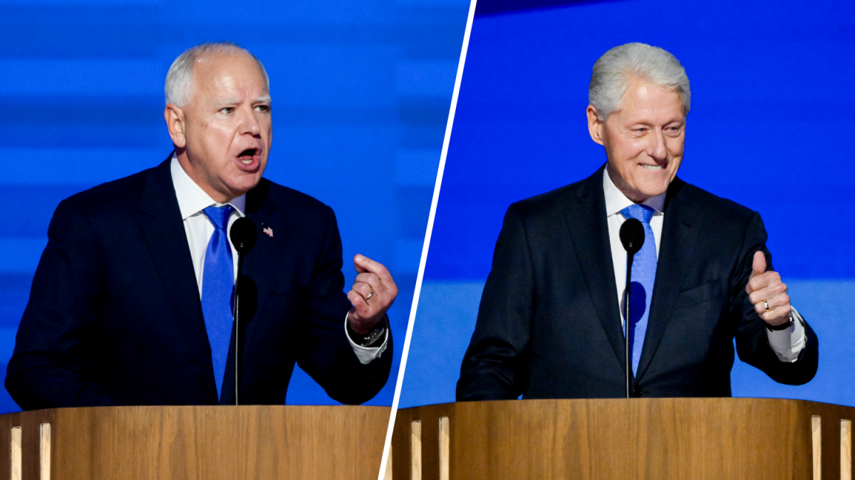 Tim Walz introduces himself to nation, Bill Clinton tears into Trump on DNC Day 3 – NBC Los Angeles