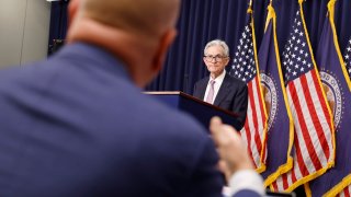 Federal Reserve Chairman Jerome Powell speaks during a news conference following the September meeting of the Federal Open Market Committee at the William McChesney Martin Jr. Federal Reserve Board Building on September 18, 2024 in Washington, DC.