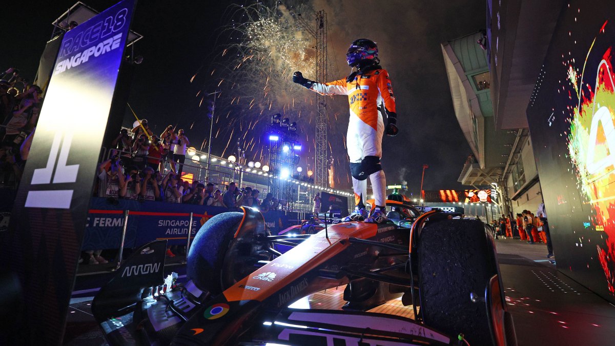 Lando Norris wins Singapore GP to cut Max Verstappen’s F1 lead NBC