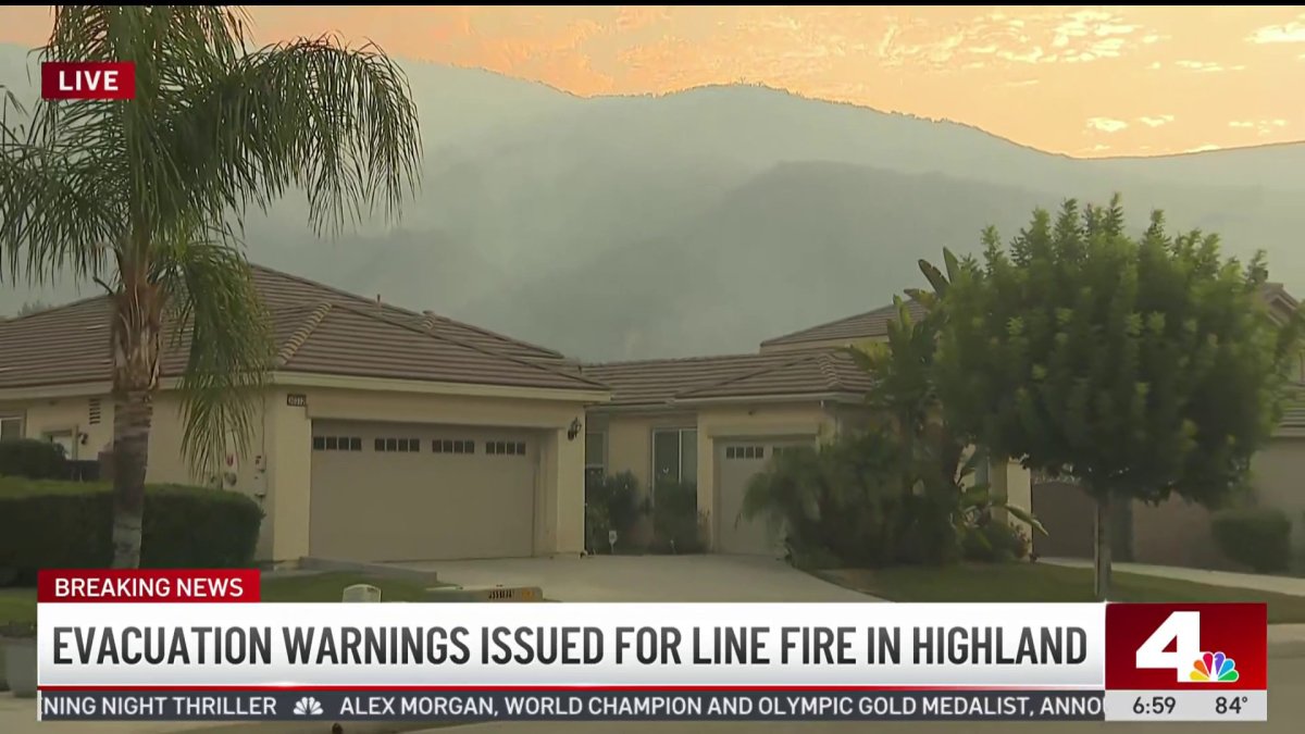 Evacuation warnings issued after Line Fire grows to 500 acres – NBC Los ...
