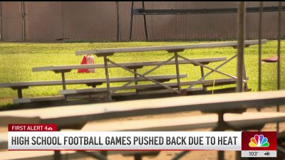 High school football games pushed back due to sweltering heat