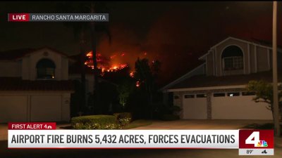 Airport Fire forces Trabuco Canyon-area families out of their homes