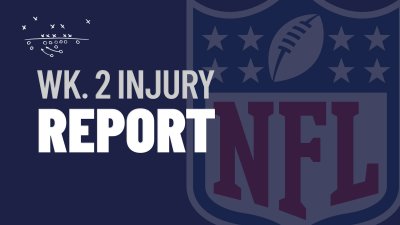 NFL Week 2 injury report, status updates