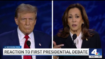 Trump and Harris exchange blows in their first presidential debate