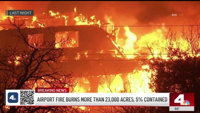 Wind shifts present major challenge for containment of Airport Fire