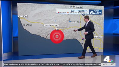 3.6 magnitude earthquake shakes Malibu area on Monday